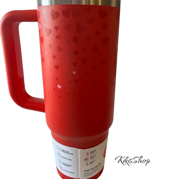 Stanley 30 oz Stainless Steel H2.0
Flowstate Quencher Tumbler Ruby Hearts - Picture 8 of 10